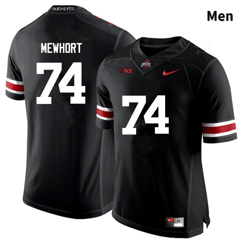 Ohio State Buckeyes Jack Mewhort Men's #74 Black Game Stitched College Football Jersey